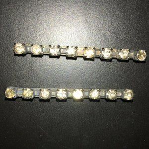 VTG Rhinestone Barrettes - Set of Two
